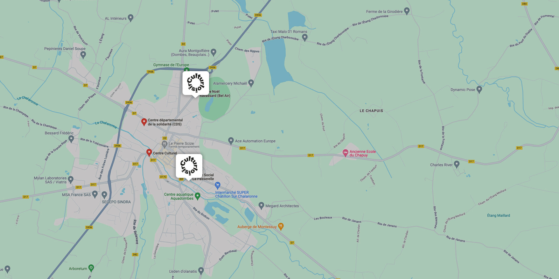Lieu des cours - Culturloisir - Chatillon sur chalaronne